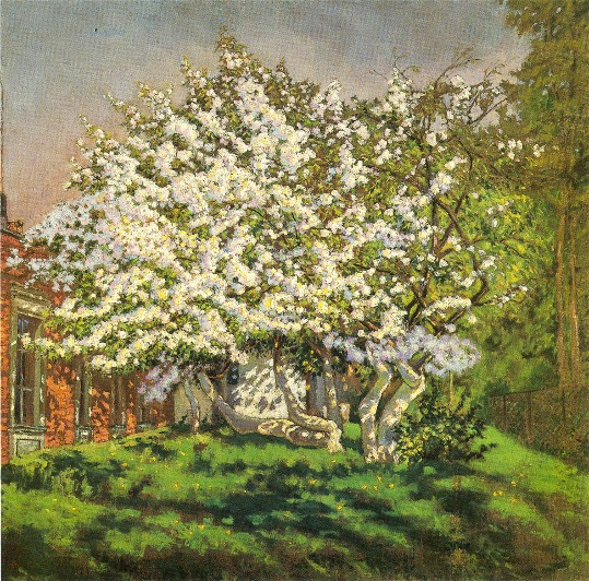 Image - Mykola Burachek: Apple Tree in Bloom (1938).
